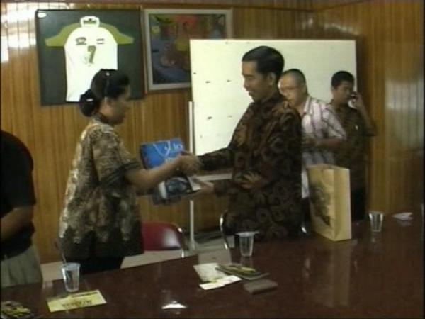 Jokowi MengunjungiBali TV , Foto : Bali TV