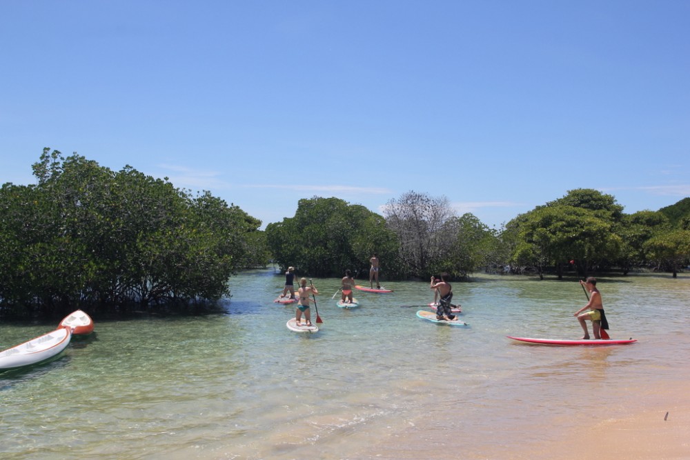 Lembongan - main kano di hutan mangrove